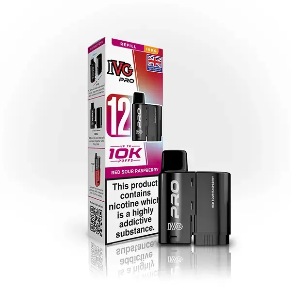 IVG Pro 12 Prefilled Pod - 10mg | Red Sour Raspberry